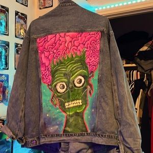 Oversized Mars Attacks Jean Jacket